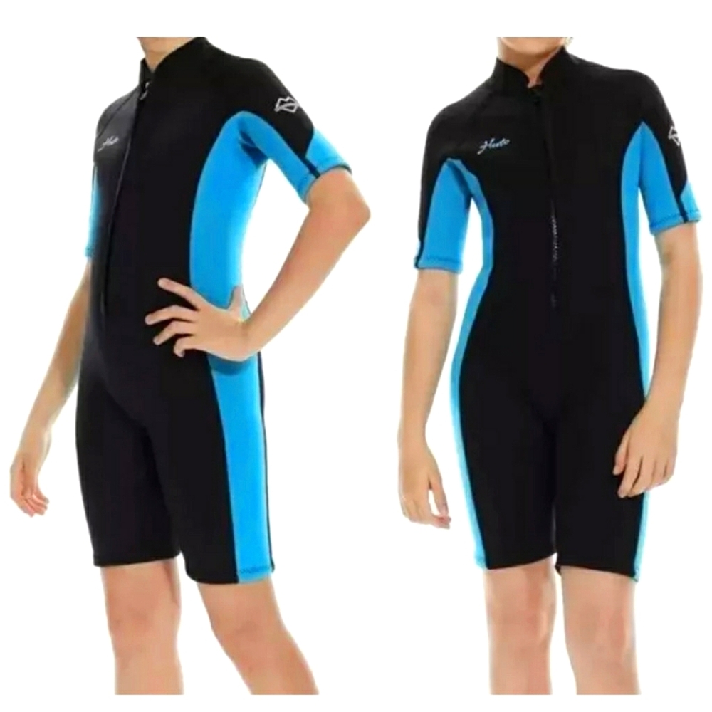 New HEVTO Guardian Wetsuit!Neoprene Surfing Swim Scubasuit Size 14 Youth. Unisex